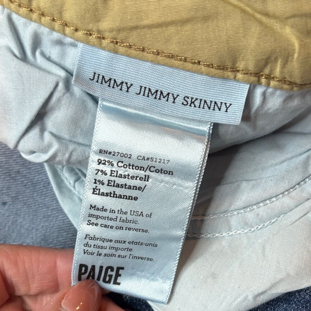 π PAIGE Jimmy Jimmy Skinny β Tiger Lily β Size 31 π - Picture 11 of 16